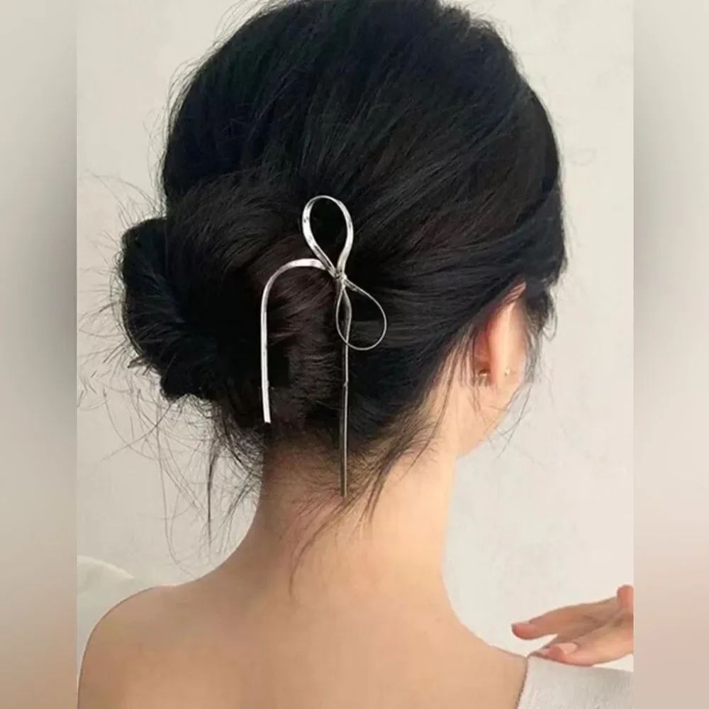 Bow hair pin M1152